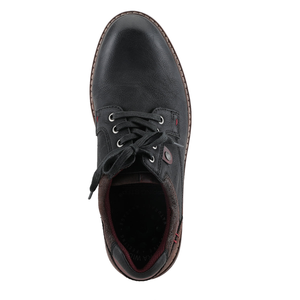 Spring Step SPRING STEP RELIFE MEN RAYMOND LACE-UP SHOES shoe in black with comfortable everyday design