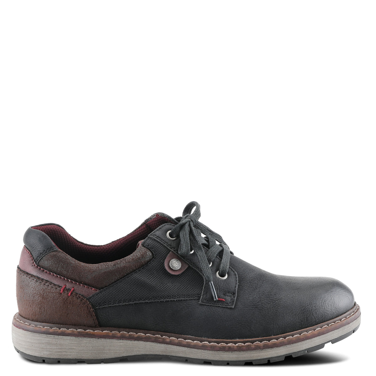 Spring Step SPRING STEP RELIFE MEN RAYMOND LACE-UP SHOES shoe in black with comfortable everyday design