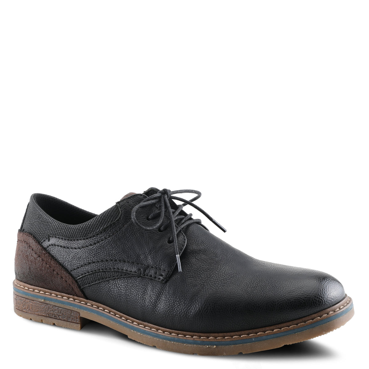 Spring Step SPRING STEP MEN REGAN LACE-UP SHOES shoe in black with comfortable everyday design