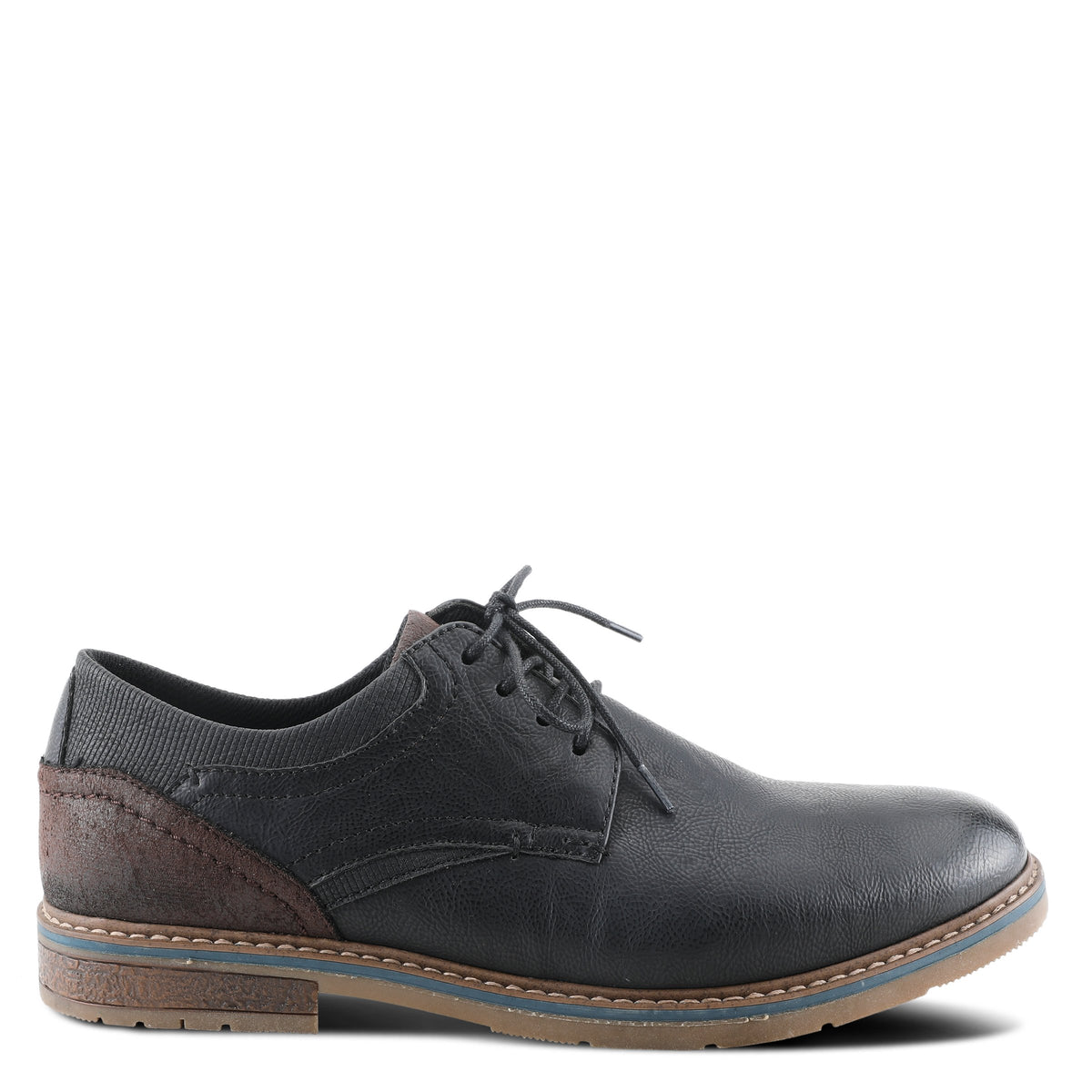 Spring Step SPRING STEP MEN REGAN LACE-UP SHOES shoe in black with comfortable everyday design