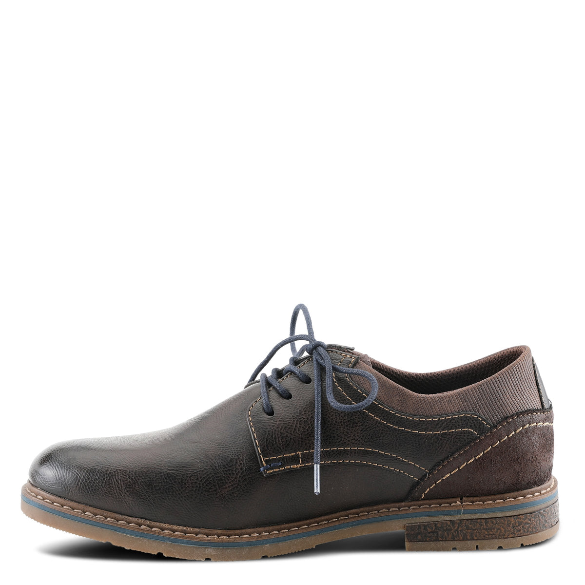 Spring Step SPRING STEP MEN REGAN LACE-UP SHOES shoe in dark brown with comfortable everyday design