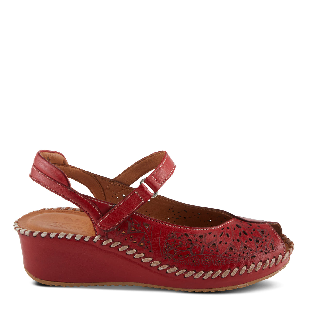 Spring Step SPRING STEP SANTONIO SANDALS sandal in red with comfortable everyday design