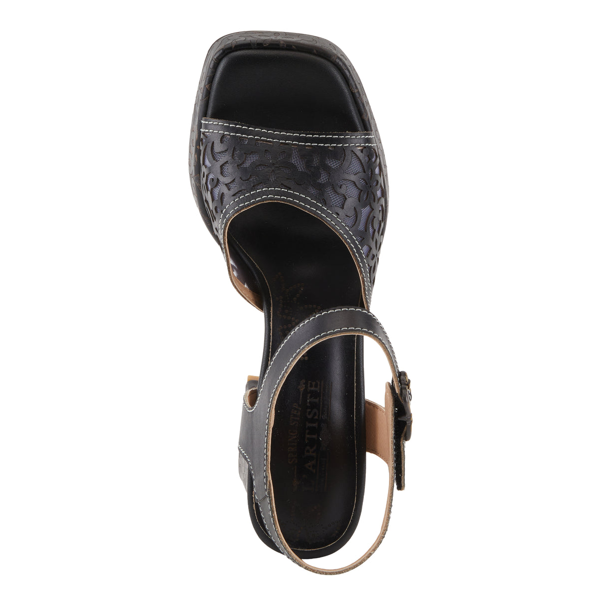 L'Artiste L'ARTISTE SAVYCHIC SANDALS sandal in beige with handcrafted leather design