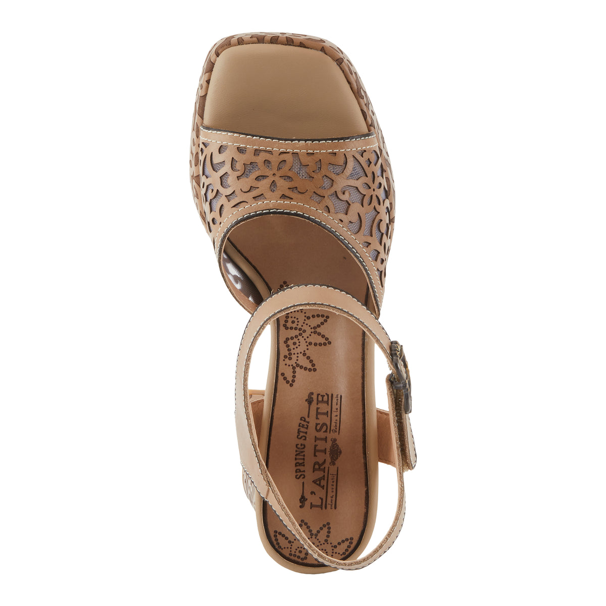 L'Artiste L'ARTISTE SAVYCHIC SANDALS sandal in turquoise with handcrafted leather design