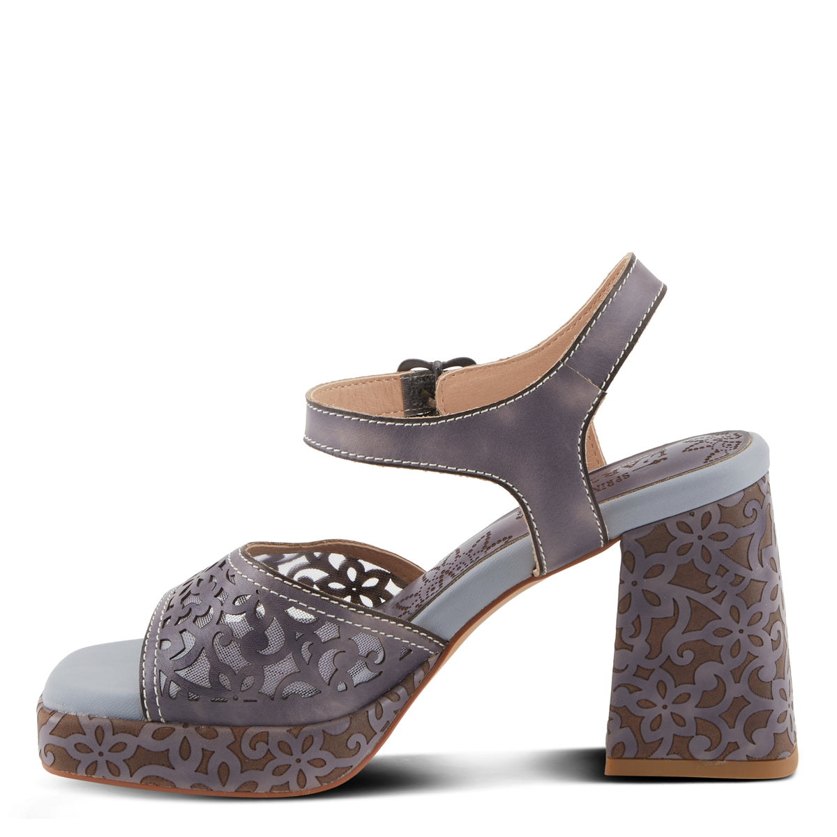 L'Artiste L'ARTISTE SAVYCHIC SANDALS sandal in grey with handcrafted leather design