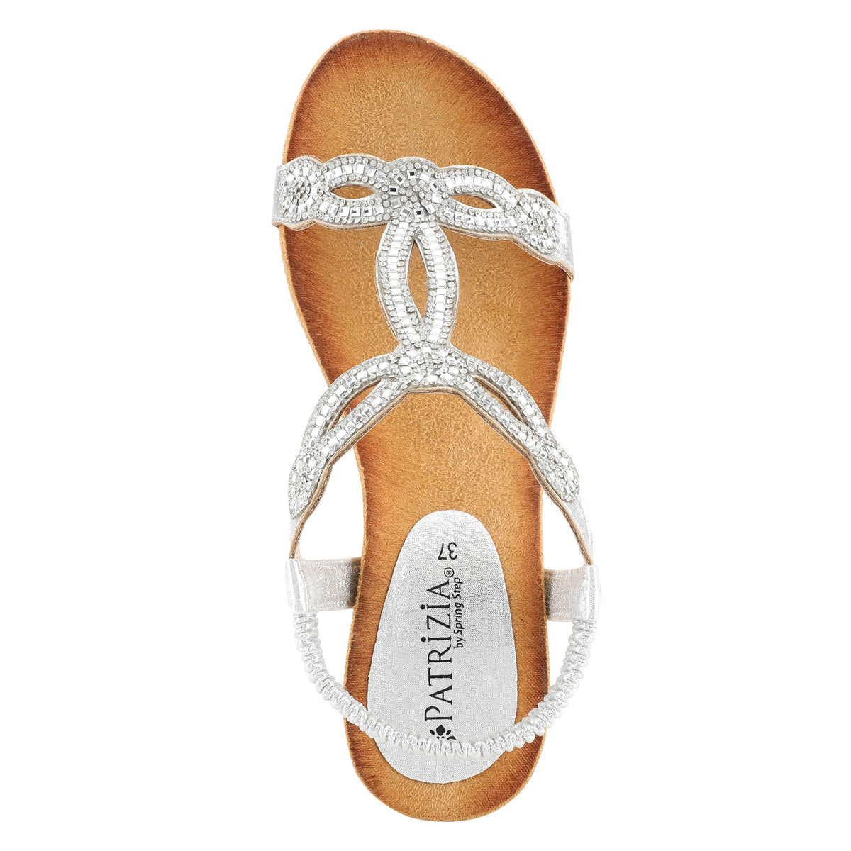 Patrizia PATRIZIA SHINING T-STRAP SANDALS sandal in silver with stylish fashion design