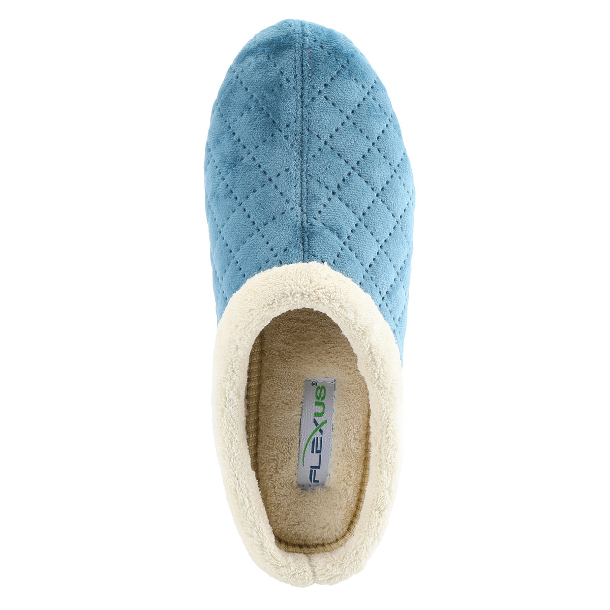 Flexus FLEXUS SLEEPER SLIPPERS comfort shoe in blue with flexible sole