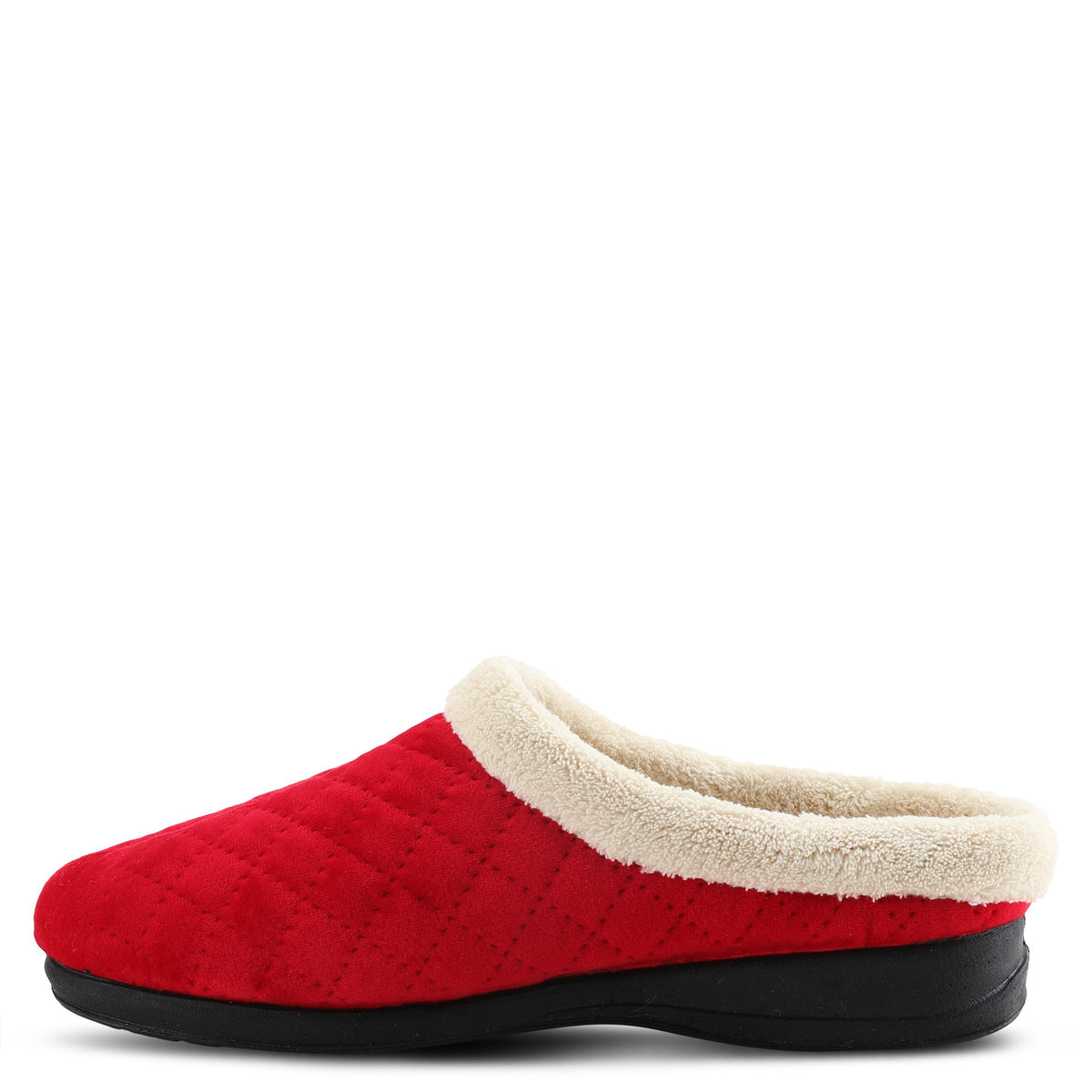 Flexus FLEXUS SLEEPER SLIPPERS comfort shoe in red with flexible sole