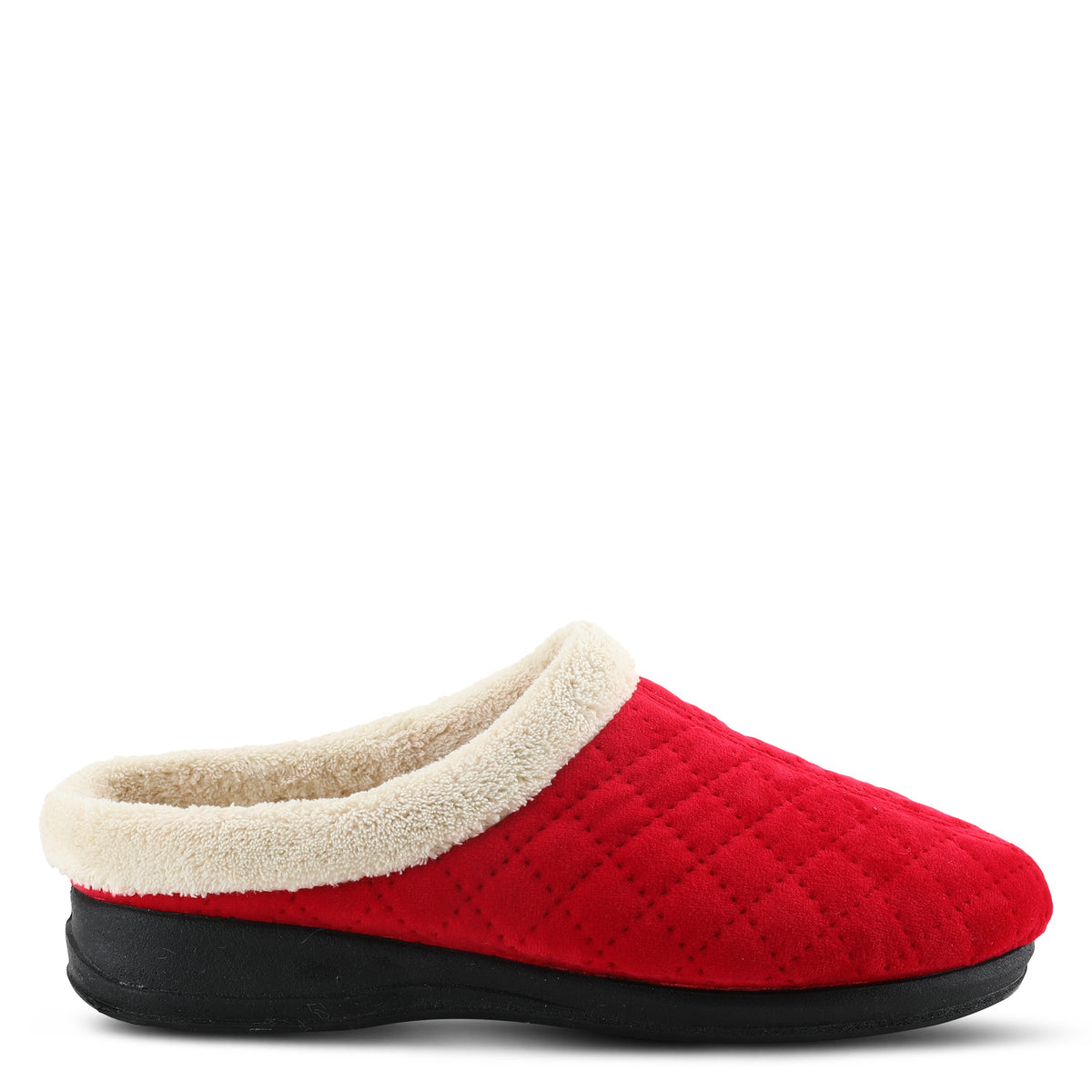 Flexus FLEXUS SLEEPER SLIPPERS comfort shoe in red with flexible sole
