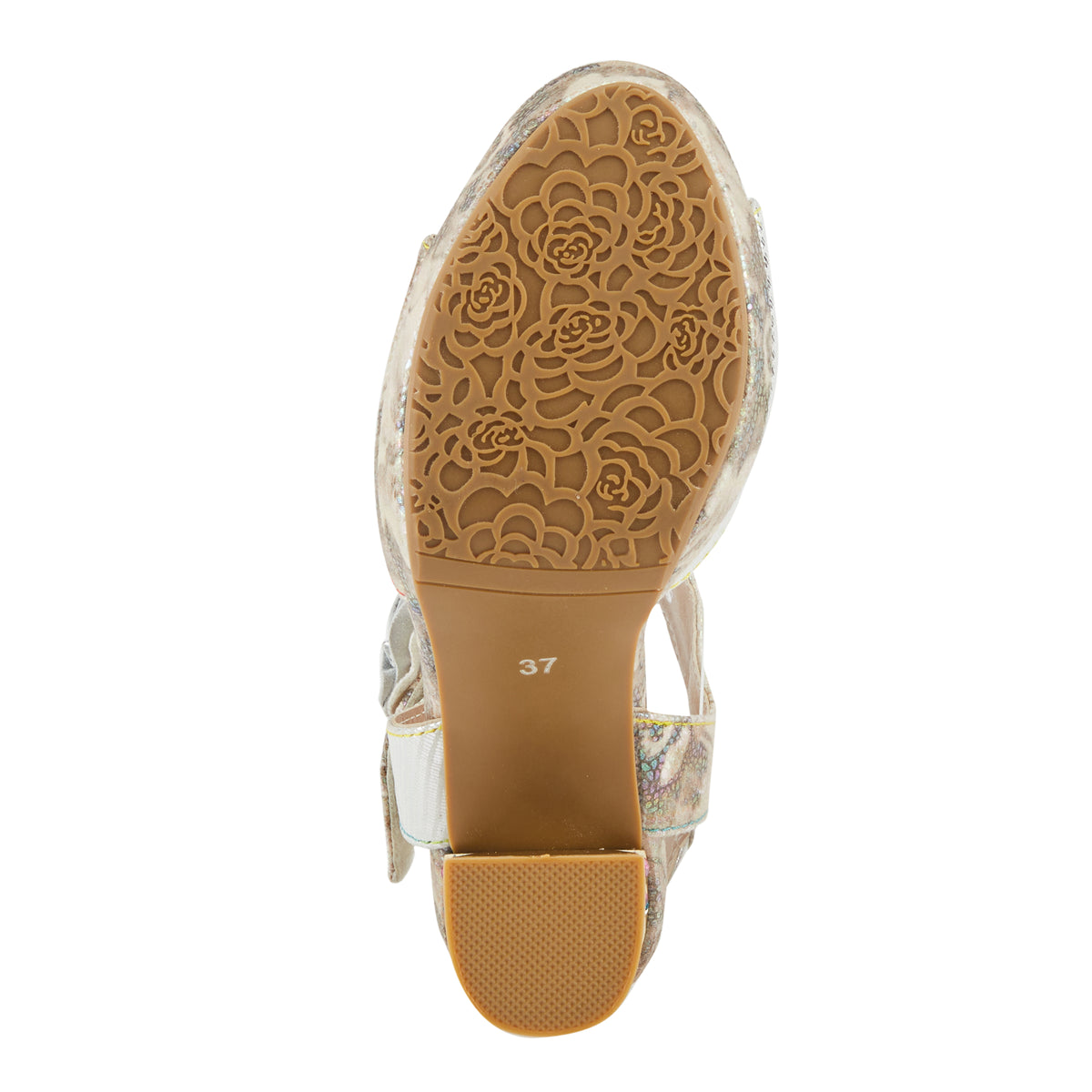 L'Artiste L'ARTISTE SMASHING SANDALS sandal in blue multi with handcrafted leather design