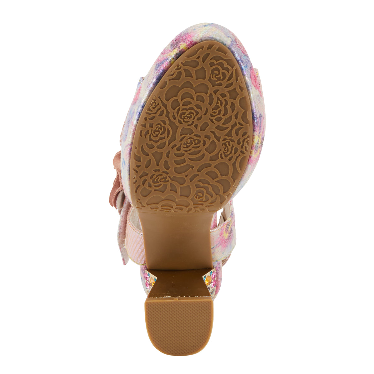 L'Artiste L'ARTISTE SMASHING SANDALS sandal in ice multi with handcrafted leather design