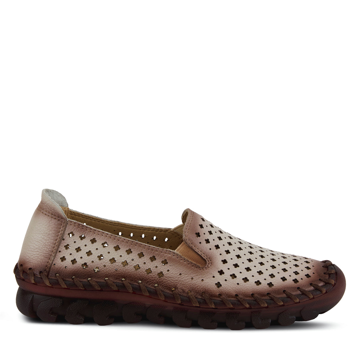 L'Artiste L'ARTISTE SMOOSHIETOO SLIP-ON SHOE shoe in teal with handcrafted leather design