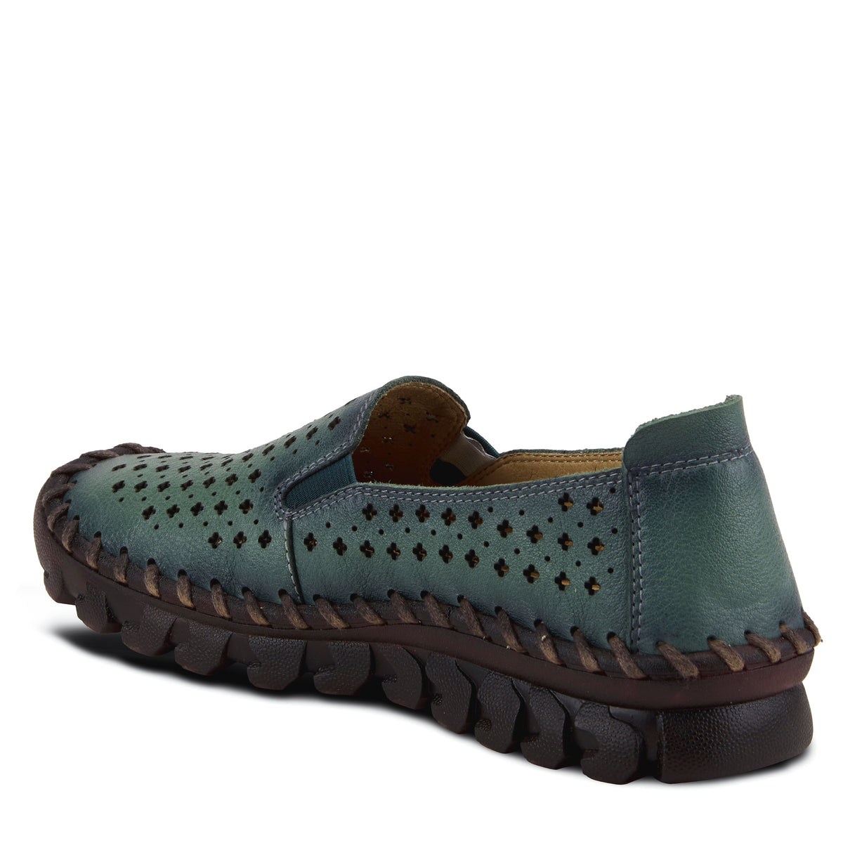 L'Artiste L'ARTISTE SMOOSHIETOO SLIP-ON SHOE shoe in bone with handcrafted leather design