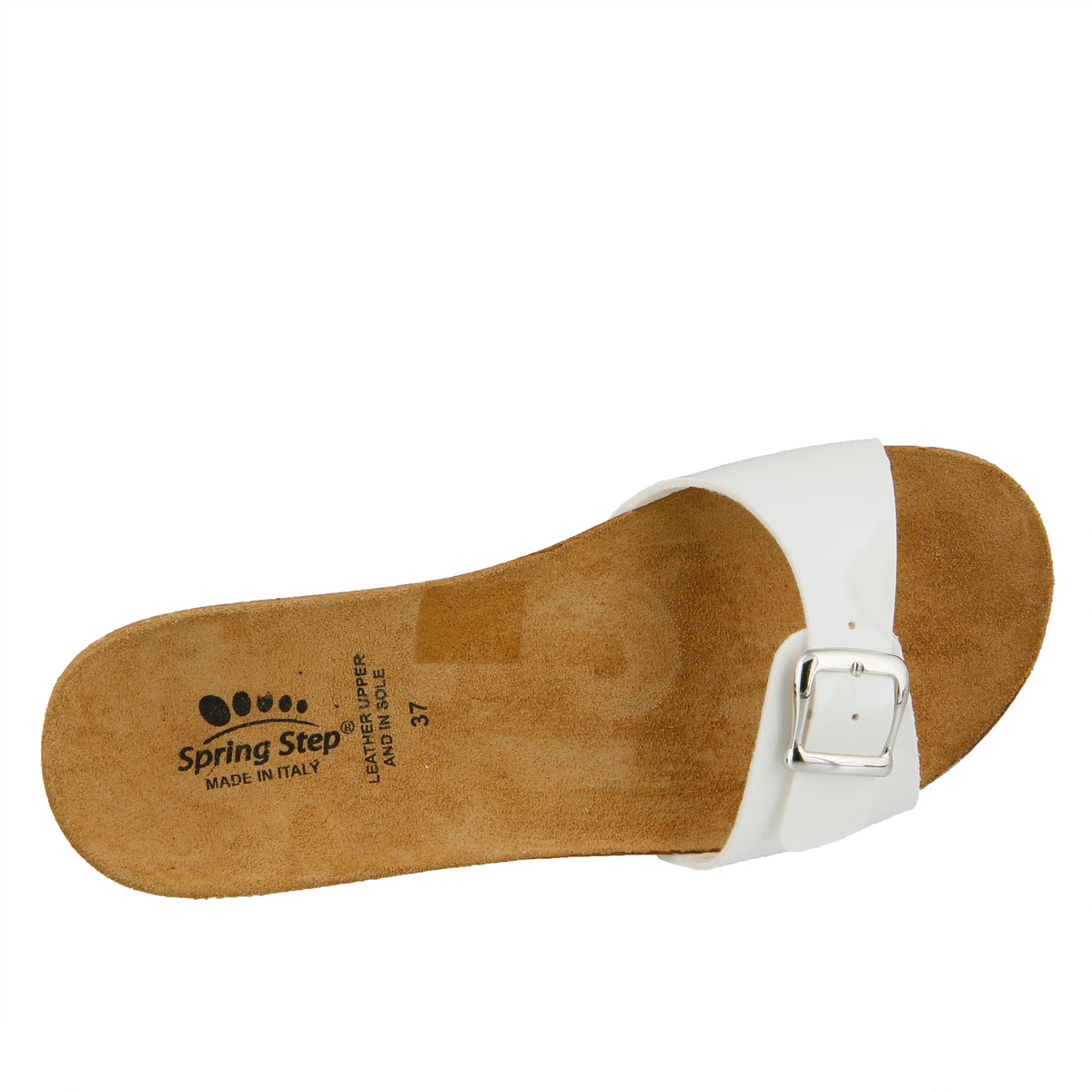 Spring Step SPRING STEP TRULUCKS SLIDE SANDAL sandal in white with comfortable everyday design