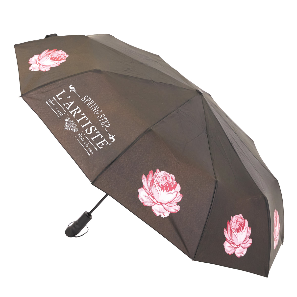 L'Artiste SPRING STEP L'ARTISTE WOMEN'S UMBRELLA RAINDROP shoe in black multi with handcrafted leather design