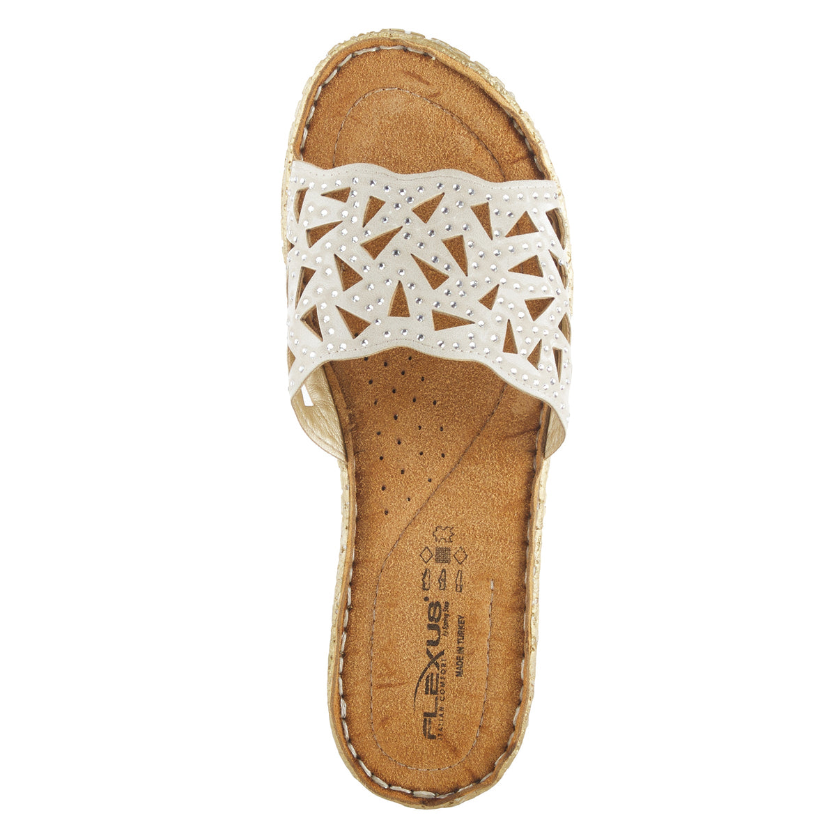 Flexus FLEXUS WINDOM SLIDE SANDAL sandal in beige with flexible sole