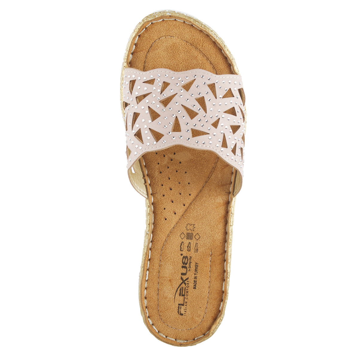 Flexus FLEXUS WINDOM SLIDE SANDAL sandal in blush with flexible sole