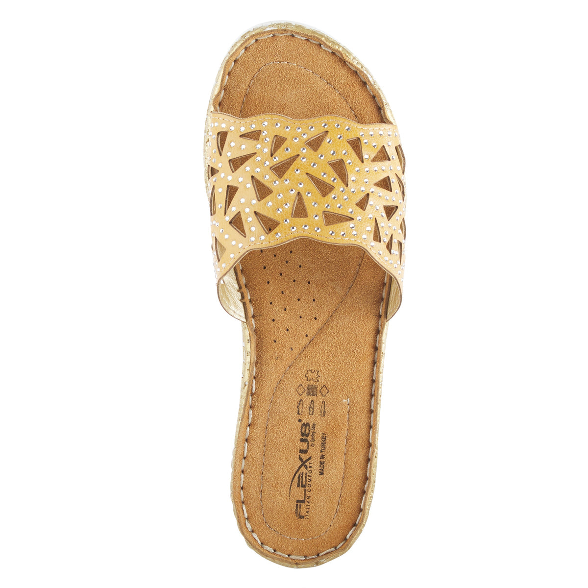 Flexus FLEXUS WINDOM SLIDE SANDAL sandal in black with flexible sole