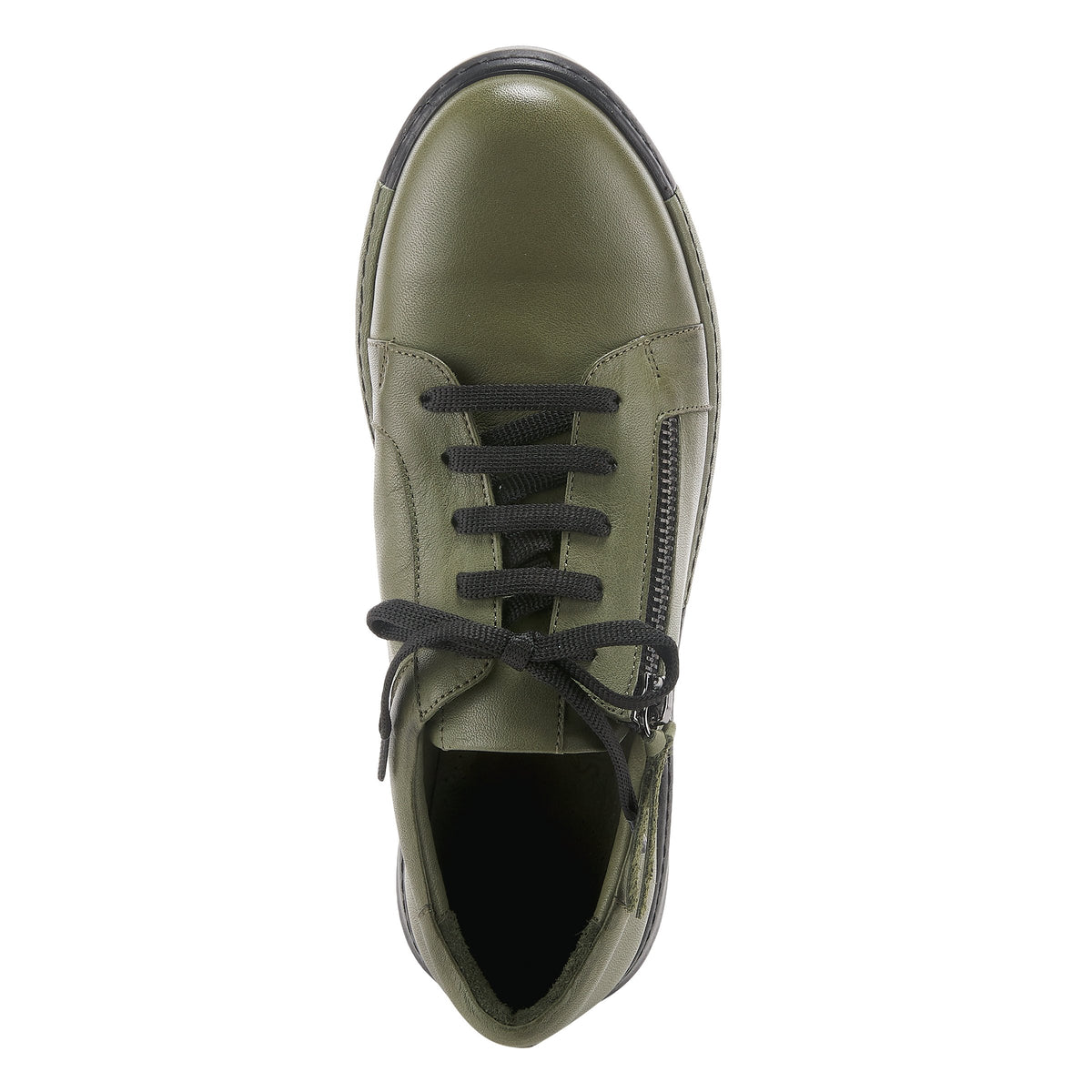 Spring Step SPRING STEP YANA SHOES shoe in olive green with comfortable everyday design