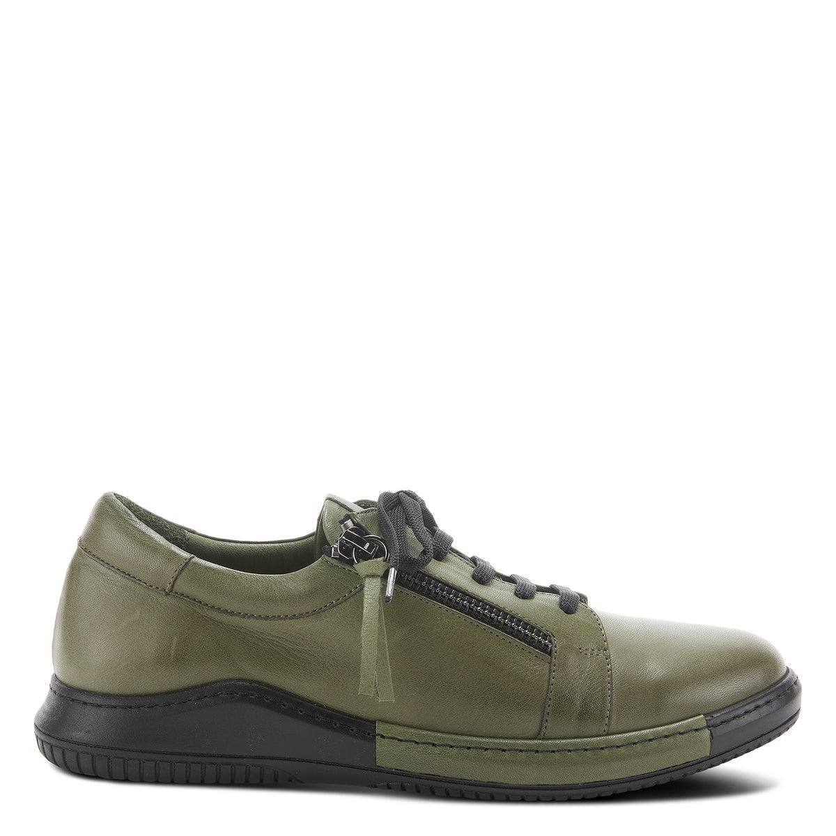 Spring Step SPRING STEP YANA SHOES shoe in olive green with comfortable everyday design