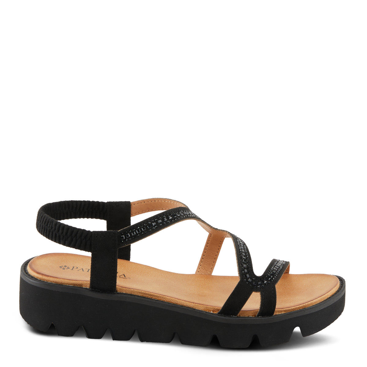 Patrizia PATRIZIA ZIGGED SANDALS sandal in black with stylish fashion design