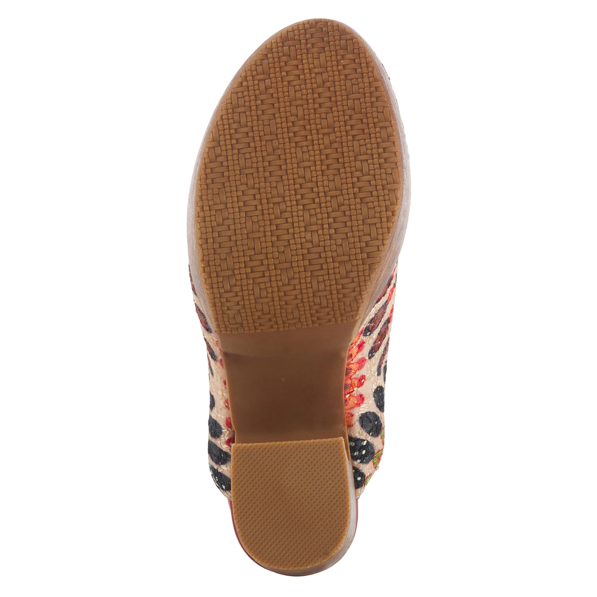 L'Artiste L'ARTISTE ZIPI SHOOTIE shoe in red multi with handcrafted leather design